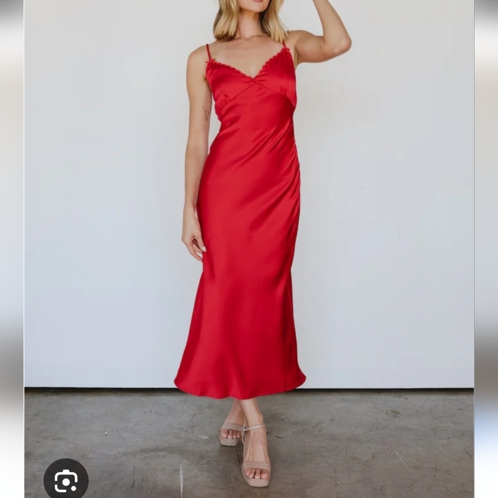 Lush Under the Mistletoe Dress. Red. Size Medium. New.